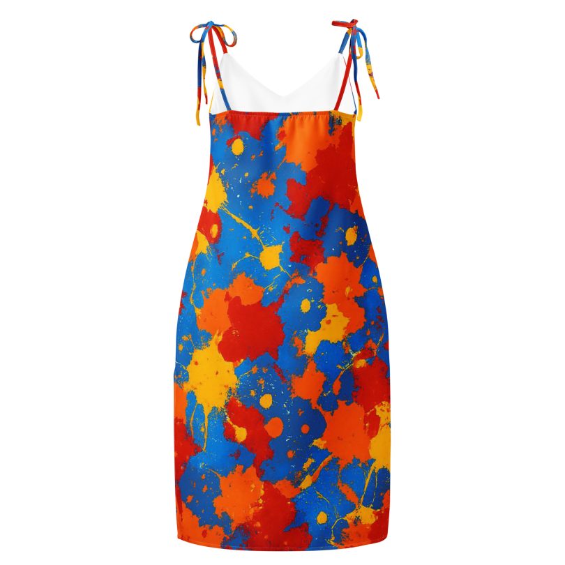 Tie-strap midi dress
