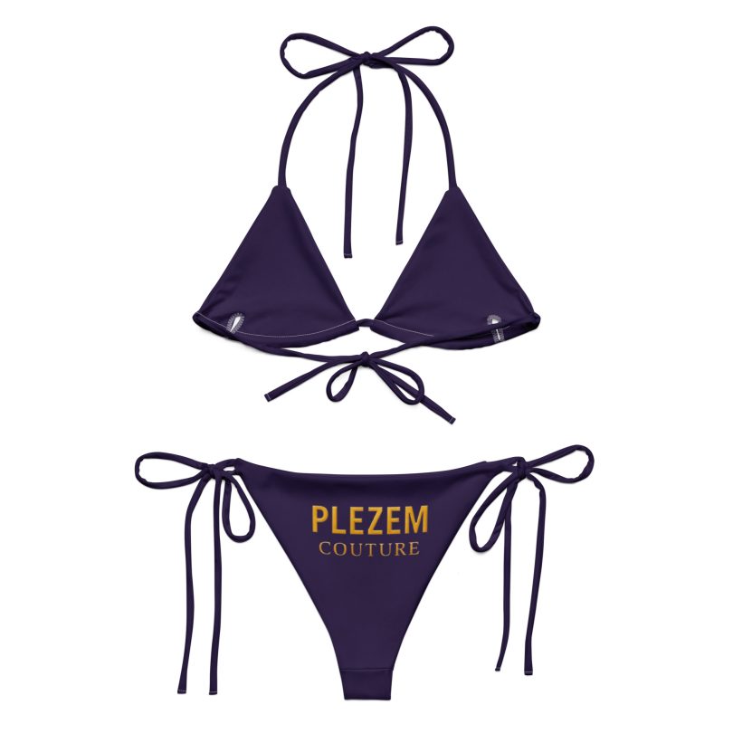 All-over print recycled string bikini - Image 7