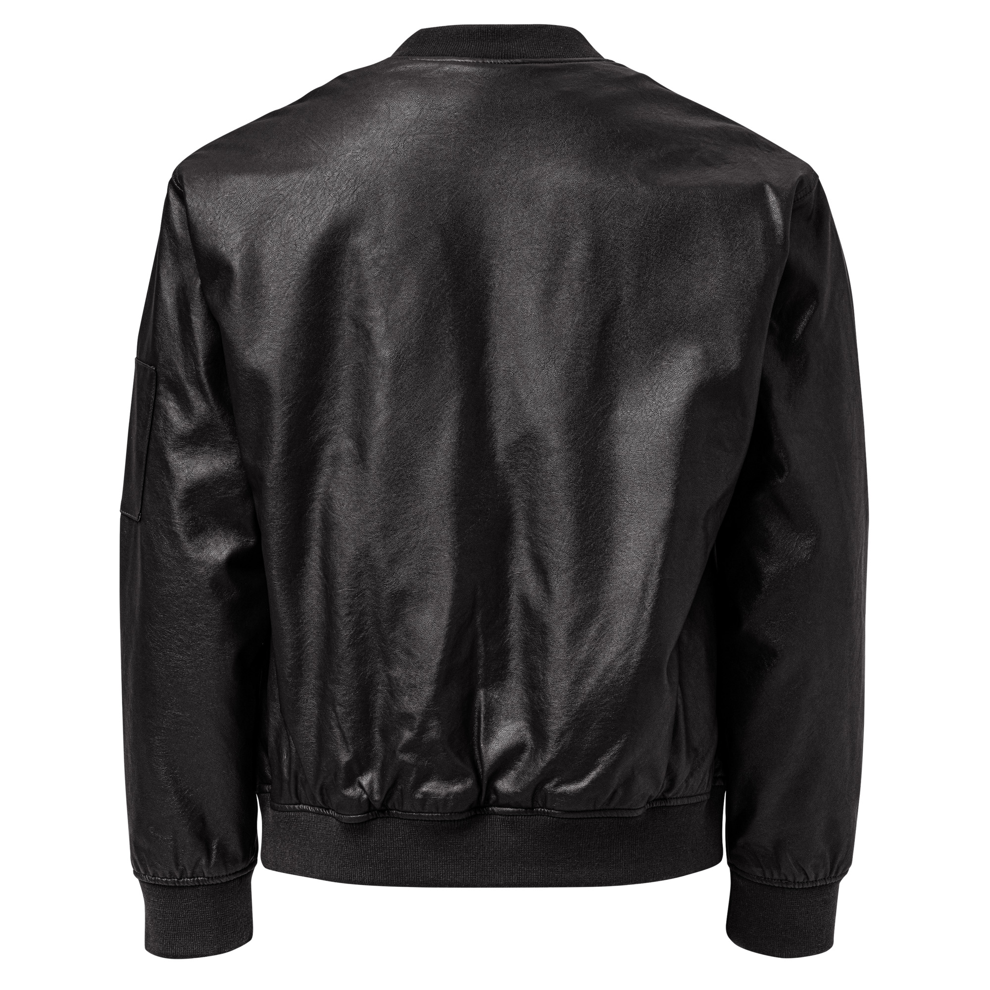 Leather Bomber Jacket - Image 3