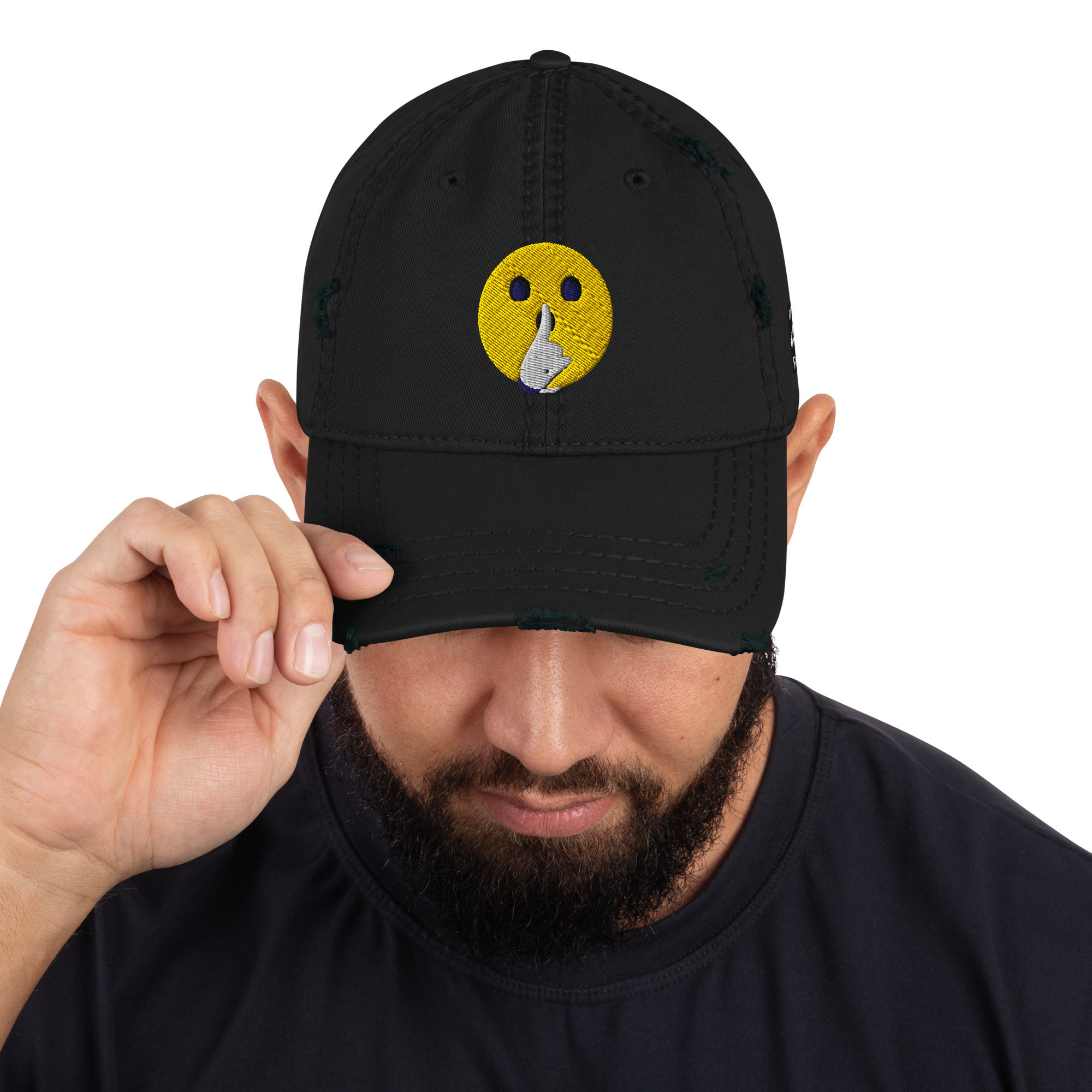 $LUM KATZ ZipperMouth Distressed Hat - Image 3