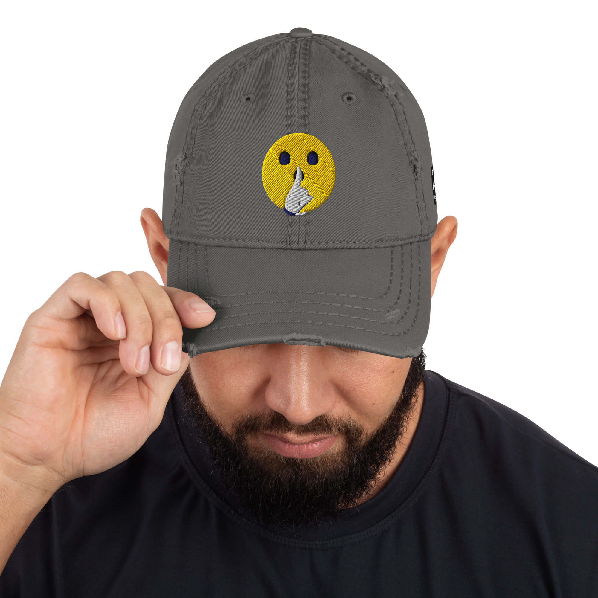 $LUM KATZ ZipperMouth Distressed Hat - Image 5