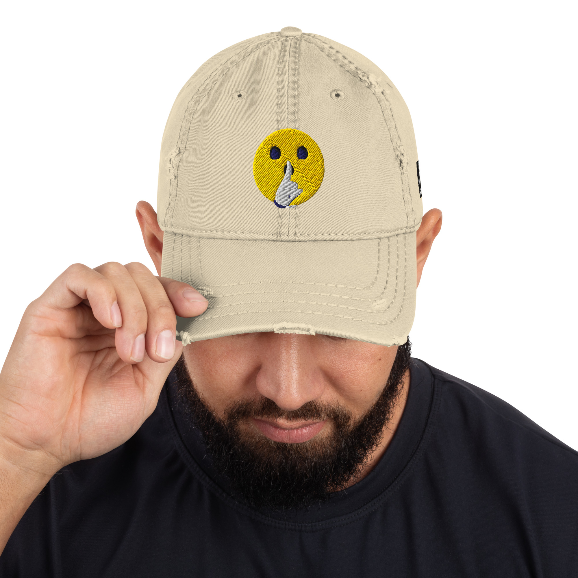 $LUM KATZ ZipperMouth Distressed Hat - Image 6