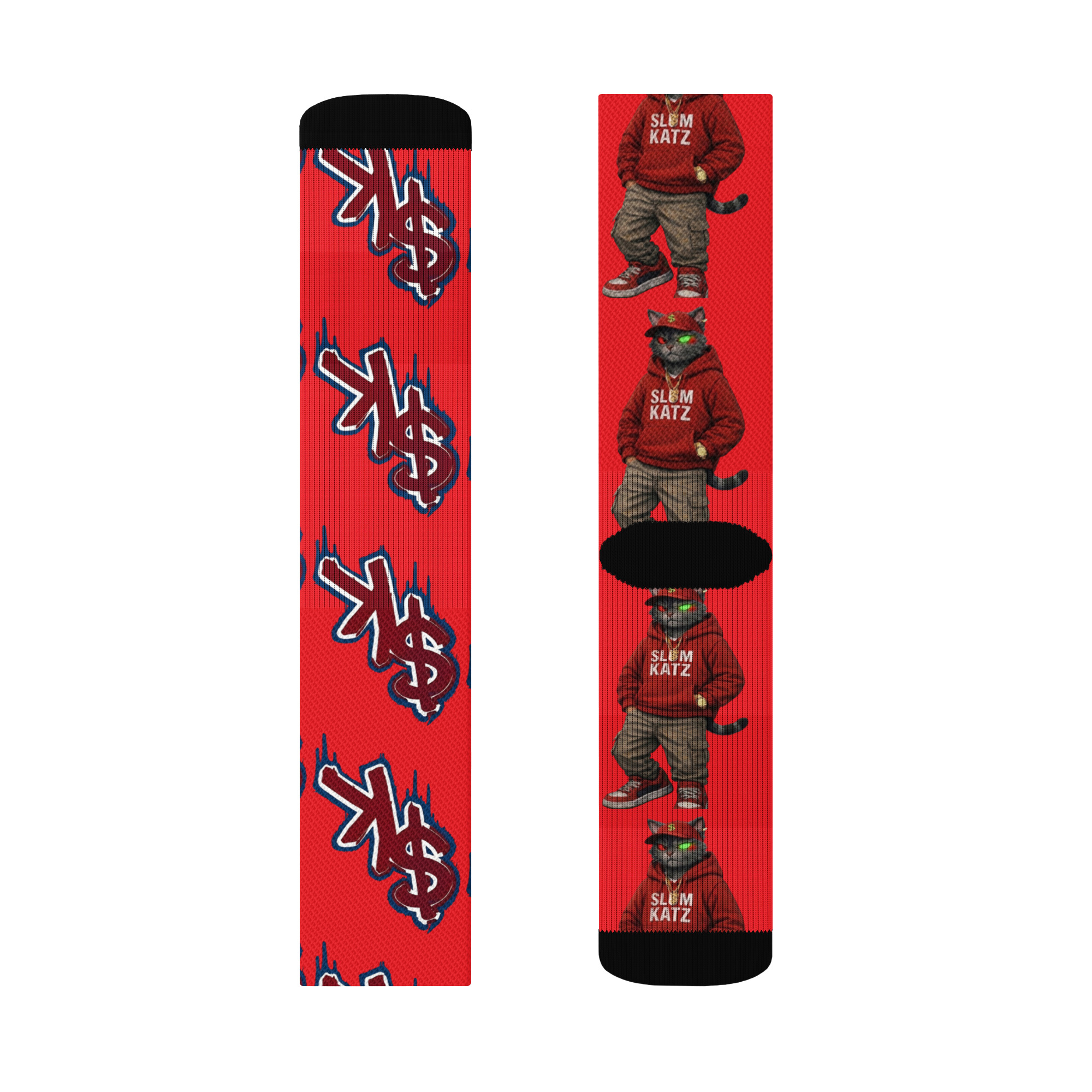 $LUM KATZ Slum Kat Crew socks