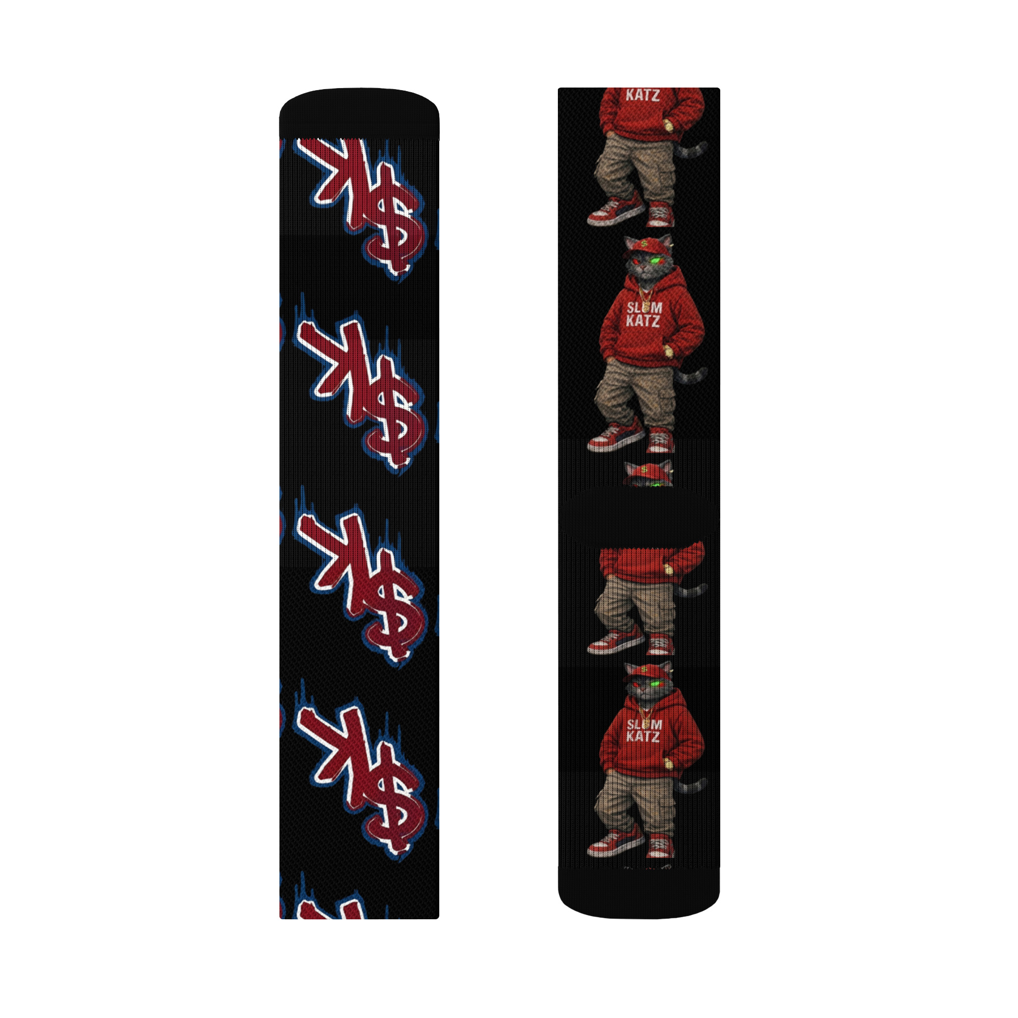 $LUM KATZ Slum Kat Crew socks