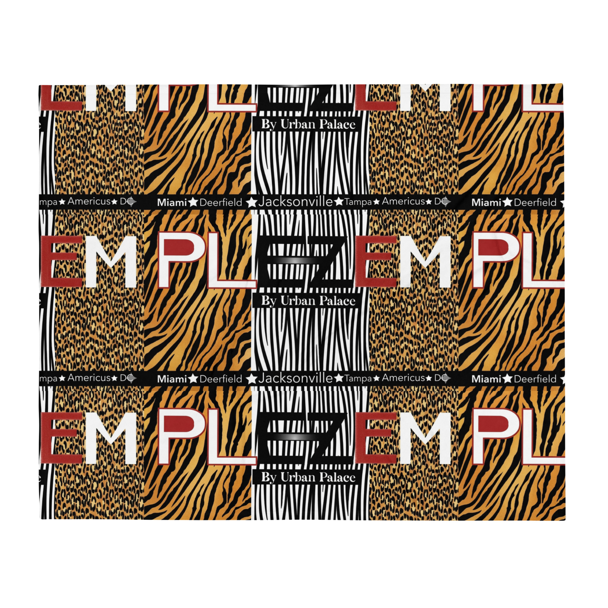 PLEZEM Animal Print Throw Blanket